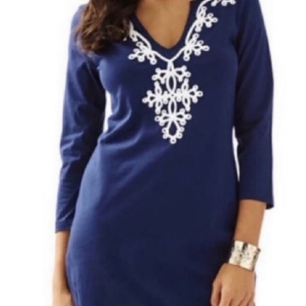 Lilly Pulitzer Marina Dress in True Navy Size XL